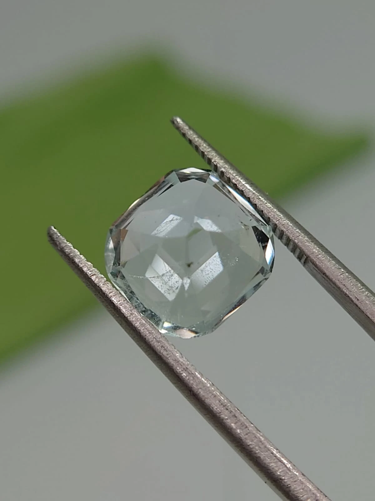 4.1ct Natural Cushion Faceted Aquamarine from Nigeria — view 4